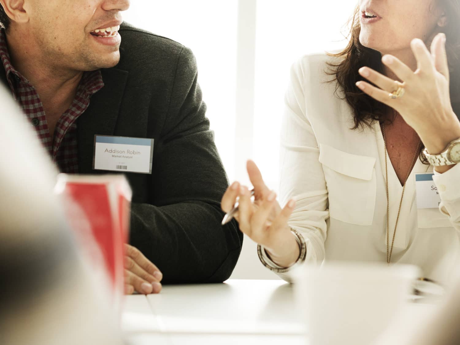 business meeting couple